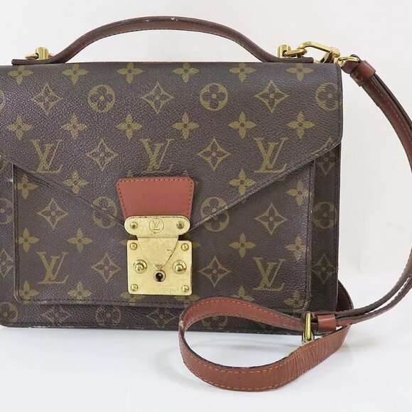 Authentic LOUIS VUITTON Monceau 2-Way Monogram Canvas - Picture 1 of 12